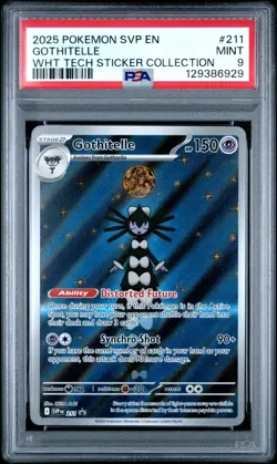 2025 POKEMON SVP EN SV BLACK STAR PROMO #211 GOTHITELLE PSA 9 MINT - Image 1