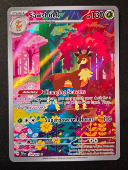 Pokemon TCG Sawsbuck Illustration Rare 166/162 SV05 Temporal Forces PSA fast - Image 2