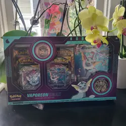 Pokemon Vaporeon VMAX Premium Collection Box Sealed Evolving Skies - Image 1
