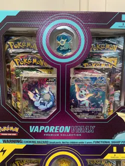 Pokemon Vaporeon VMAX Premium Collection Box Lot Brand New Sealed - Image 5