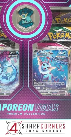 POKEMON VAPOREON VMAX PREMIUM COLLECTION BOX FACTORY SEALED - Image 1
