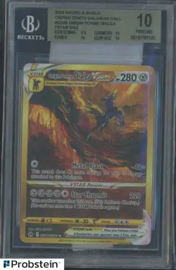 2023 Pokemon SWSH Crown Zenith Galarian Gallery Origin Forme Dialga VSTAR BGS 10 - Image 1