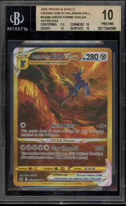 Pokemon Origin Forne Dialga VSTAR Crown Zenith Secret Rare Full Art #GG68 BGS 10 - Image 1