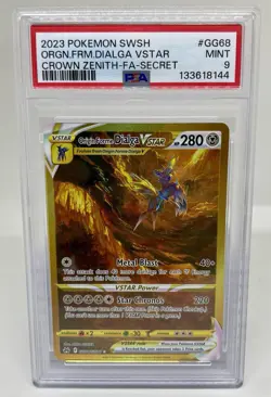 Origin Forme Dialga VSTAR Secret #GG68 PSA 9 ~ 2023 Pokemon SWSH Crown Zenith - Image 1