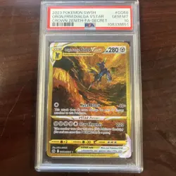 2023 POKEMON SWSH CROWN ZENITH ORIGIN FORME DIALGA VSTAR GG68/GG70 FA SR PSA 10 - Image 1