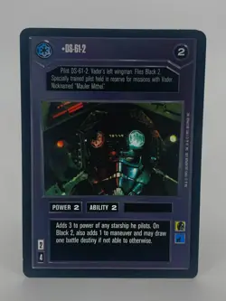 Star Wars CCG 1995 Premiere DS-61-2 and Black 2 Card - EXCELLENT CONDITION - Image 2