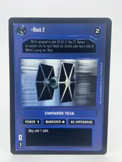 Star Wars CCG 1995 Premiere DS-61-2 and Black 2 Card - EXCELLENT CONDITION - Image 4