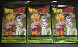 Dragonball Z CCG Frieza Saga 10-Card Sealed Unlimited Booster Pack X3 -DBZ Score - Image 1