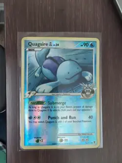 Quagsire GL Rising Rivals 76/111 Reverse Holo Gym Leader's Pokemon Card - Image 1