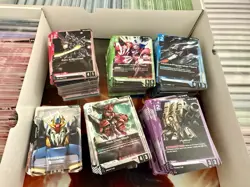 Gundam Card Game Dual Impact GD02 Playset of C & UC (4x of each listed) - Image 1