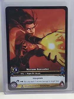 World Of Warcraft Betrayer Myriam Starcaller 145/264 Foil TCG Card - Image 1