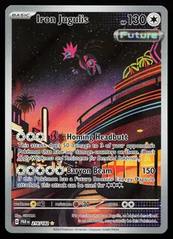 Iron Jugulis 216/182 Holo Illustration Rare Paradox Rift Pokemon Card - Image 1