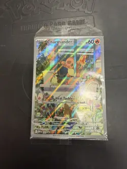 Charmander 044 Sv: Scarlet & Violet Promo Card Holo Pokemon Black Star Sealed NM - Image 1
