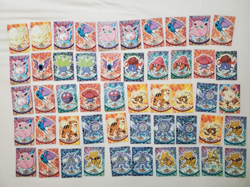 LP/NM 50 BLUE LOGO Pokemon Topps cards lot Logo 1999 - Image 1
