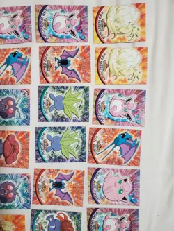 LP/NM 50 BLUE LOGO Pokemon Topps cards lot Logo 1999 - Image 2