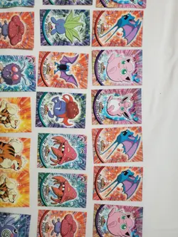 LP/NM 50 BLUE LOGO Pokemon Topps cards lot Logo 1999 - Image 3