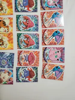 LP/NM 50 BLUE LOGO Pokemon Topps cards lot Logo 1999 - Image 4