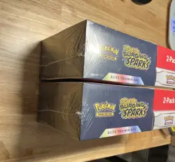 Lot of 2: Pokemon Surging Sparks ETB + Booster Bundle COSTCO 2-Pack - Image 4