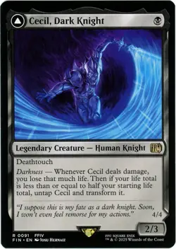 ERROR CARD Cecil, Dark Knight / Cecil, Redeemed Paladin 0091 - Final Fantasy - Image 1