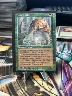 Thorn Thallid (Hudson) Fallen Empires Regular Miscut / Offcenter Error - Image 1