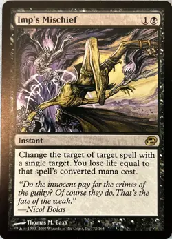 Imp's Mischief Planar Chaos 72/165 Rare Magic The Gathering MTG LP (B) - Image 1