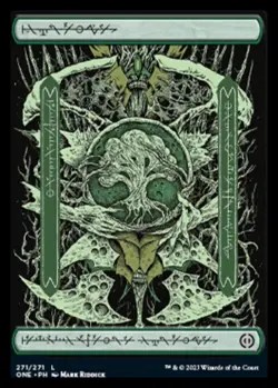 FOIL Forest (271) - Full Art - Phyrexia: All Will Be One (ONE) - Image 1