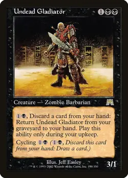 Undead Gladiator 1x MtG Onslaught ONS SP/NM - Image 1
