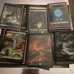 MTG Full Art Lands lot Foil+non foil x62 - Image 1