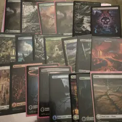 MTG Full Art Lands lot Foil+non foil x62 - Image 3