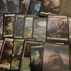 MTG Full Art Lands lot Foil+non foil x62 - Image 4