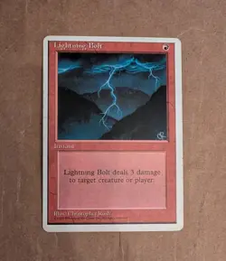 Lightning Bolt 4th Fourth MTG Magic Gathering - Image 1