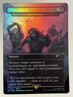 Primogenesis Feed the Swarm Secret Lair Final Fantasy Rainbow Foil NM 7001 - Image 1