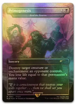 Primogenesis - Feed the Swarm (Rainbow Foil) #7001 NM Secret Lair Drop Magic MTG - Image 1