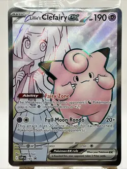 Pokemon TCG Journey Together Black Star Promo Lillie’s Clefairy ex SVP195 Sealed - Image 2