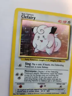 Clefairy Base Set Holo Pokemon Card WOTC NM - Image 2