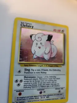 Clefairy Base Set Holo Pokemon Card WOTC NM - Image 3