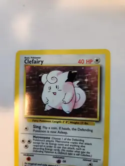 Clefairy Base Set Holo Pokemon Card WOTC NM - Image 5