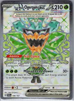 Teal Mask Ogerpon ex 190/167 SV06: Twilight Masquerade - Pokemon Card - NM - Image 1