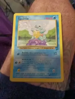 Pokemon TCG Squirtle Card 93/130 Base Set 2 Unlimited Regular Common - Image 1