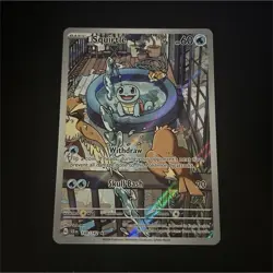 Pokemon Squirtle Illustration Rare Full Art Holo SV07: Stellar Crown 148/142 - Image 1