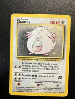 Chansey 3/102 Base Set Holo Pokemon Base Set WOTC - Image 1