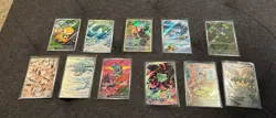 Pokemon TCG Mixed Illustration Rare’s Lot 11 Cards Pikachu Meowth Piplup etc. - Image 1