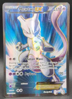 Mewtwo EX (157 Full Art) 157/162 Breakthrough Holo Pokemon TCG LP. - Image 1