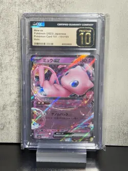 Mew ex 151/165 CGC Pristine 10 Japanese SV2a Pokemon Card 151 RR Double Rare - Image 3