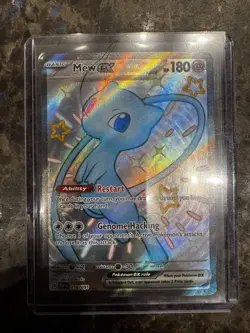 Mew ex 216/091 Holo Pokemon TCG Scarlet Violet Paldean Fates - Image 1