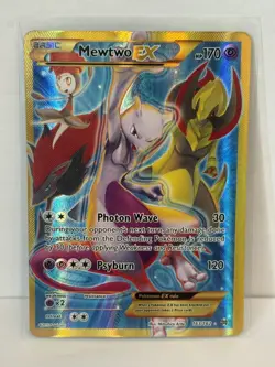 2015 Pokemon XY Breakthrough Mewtwo EX 163/162 SECRET RARE NM Near Mint - Image 1
