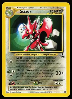 Scizor 33 WOTC Black Star Promo Pokemon Card - Image 1