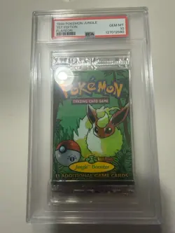 1999 POKEMON JUNGLE 1ST EDITION FLAREON PACK PSA 10 - Image 1