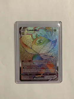 Celebi VMAX (Secret) Rainbow Rare 199/198 Swsh06 Chilling Reign Holo Pokemon - Image 1