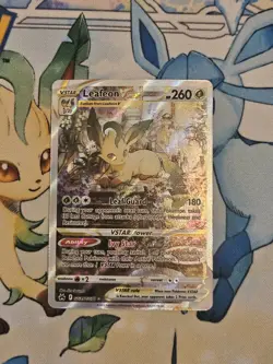 Pokemon TCG Leafeon VSTAR GG35/GG70 Crown Zenith: Galarian Gallery Holo Card NM - Image 1
